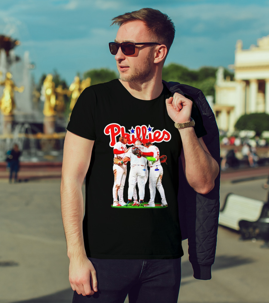 Bryce Harper Alec Bohm Edmundo Sosa Bryson Stott Philadelphia Phillies Team Unity T-Shirt