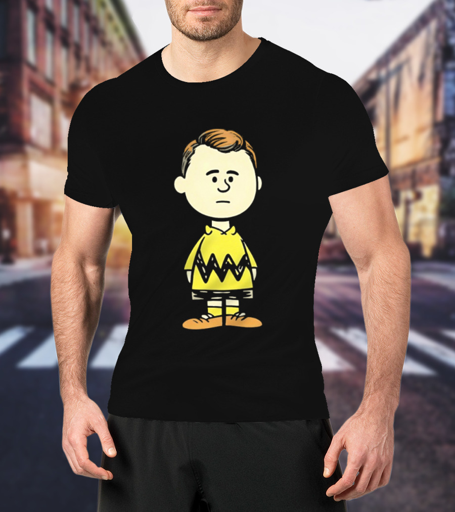 Charlie Brown Kirk Peanuts Style Character Fusion T-Shirt