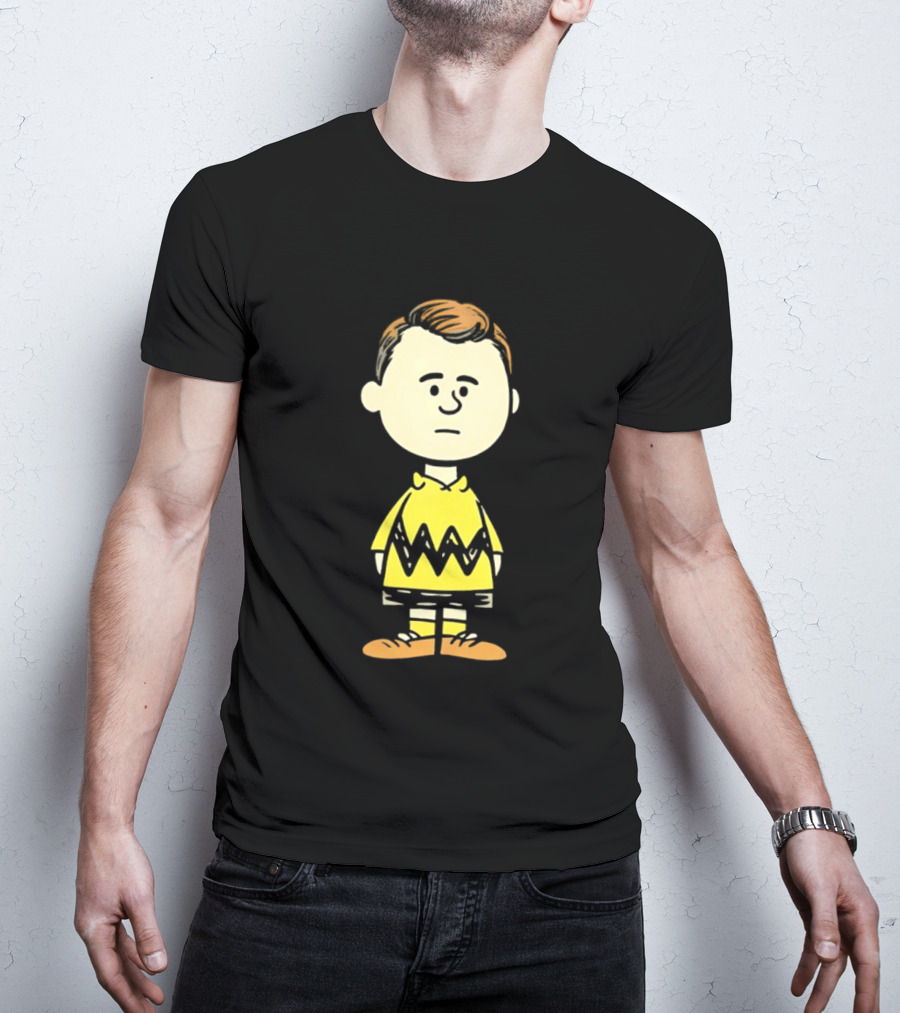 Charlie Brown Kirk Peanuts Style Character Fusion T-Shirt