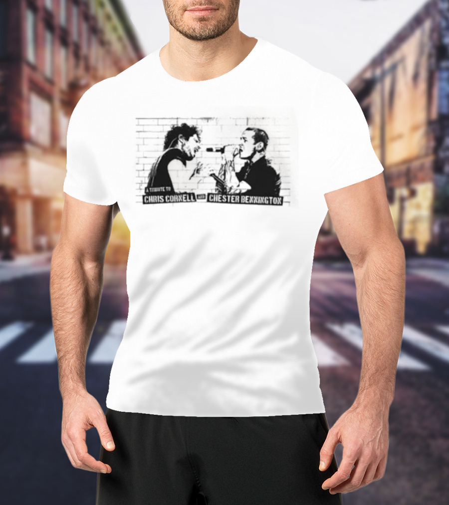 Chris Cornell Chester Bennington Tribute Darkness T-Shirt