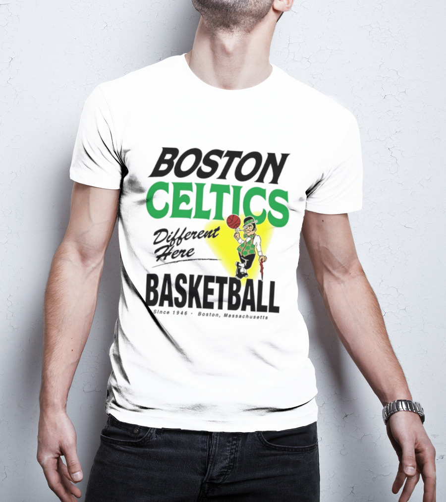 Boston Celtics Basketball Different Here Since 1946 Boston Massachusetts T-Shirt