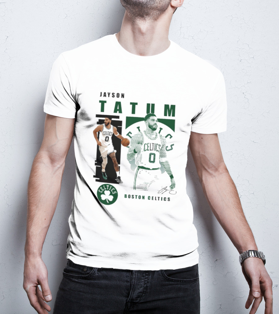 Boston Celtics Jayson Tatum Highlights Celtics Player 0 Signature T-Shirt