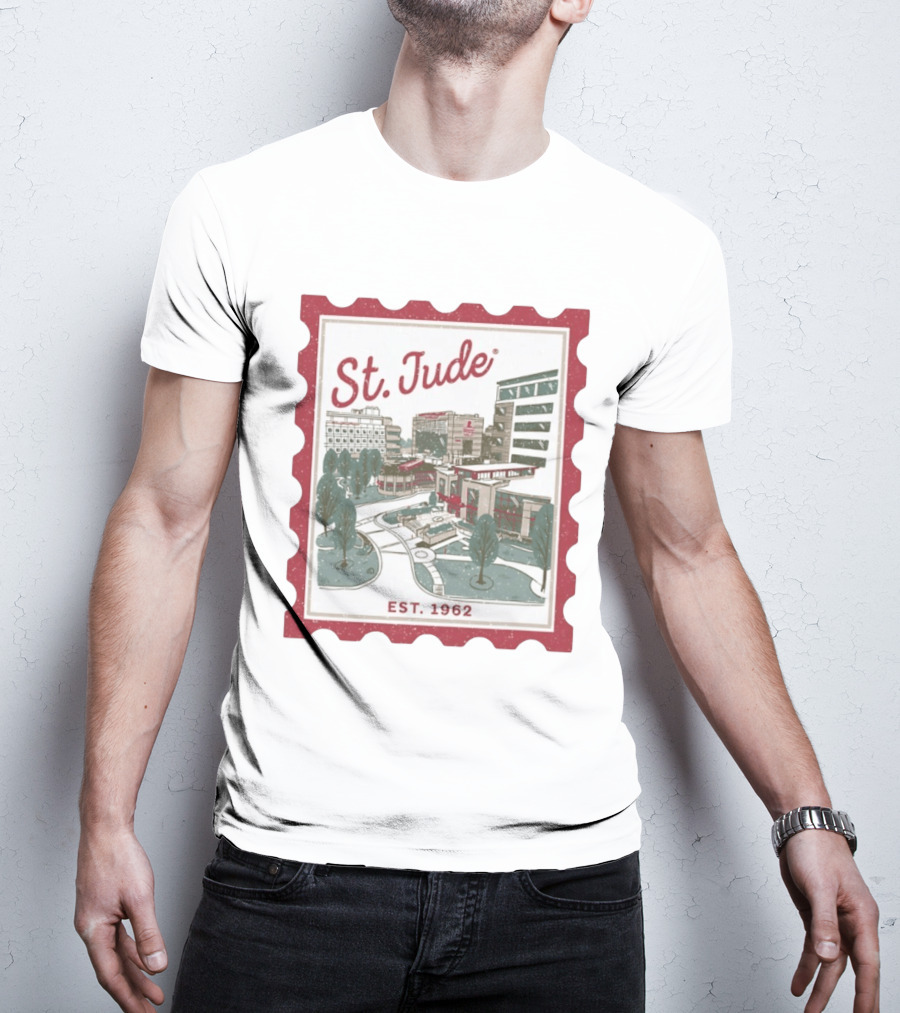 St. Jude Children's Research Hospital Est. 1962 Charity Stamp T-Shirt