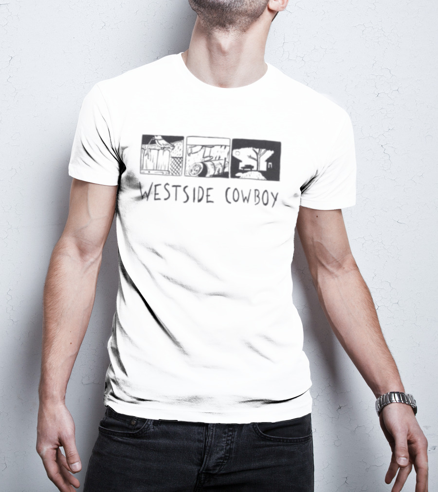 Westside Cowboy Store Graphic Blocks White T-Shirt