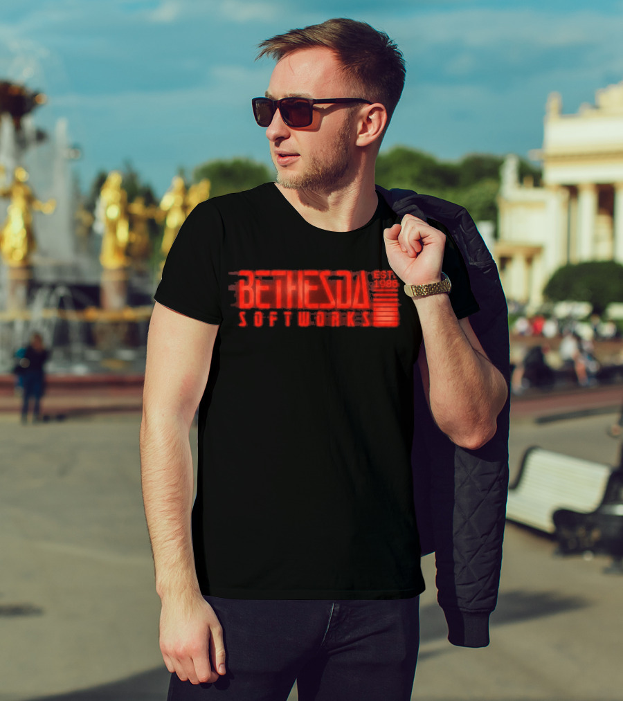 Bethesda Softworks Est 1986 Retro Gaming Nostalgia T-Shirt