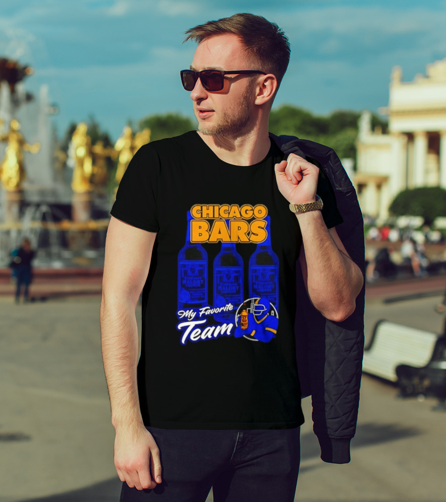 Chicago Bars My Favorite Team Jeppson's Malort Liqueur T-Shirt