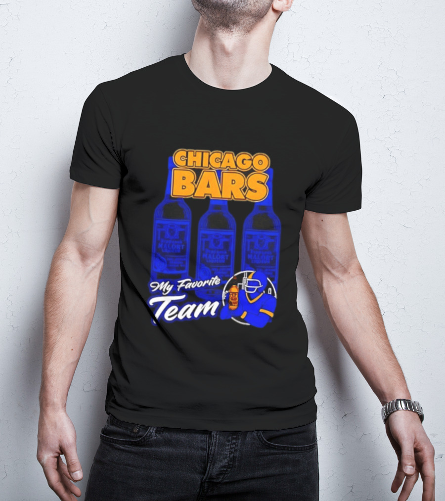 Chicago Bars My Favorite Team Jeppson's Malort Liqueur T-Shirt