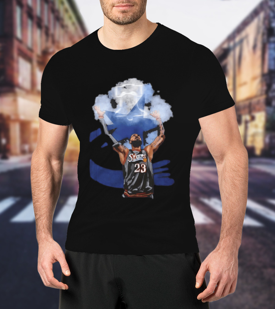 Philadelphia 76ers LeBron James 23 With Bells On Cloud 5 T-Shirt