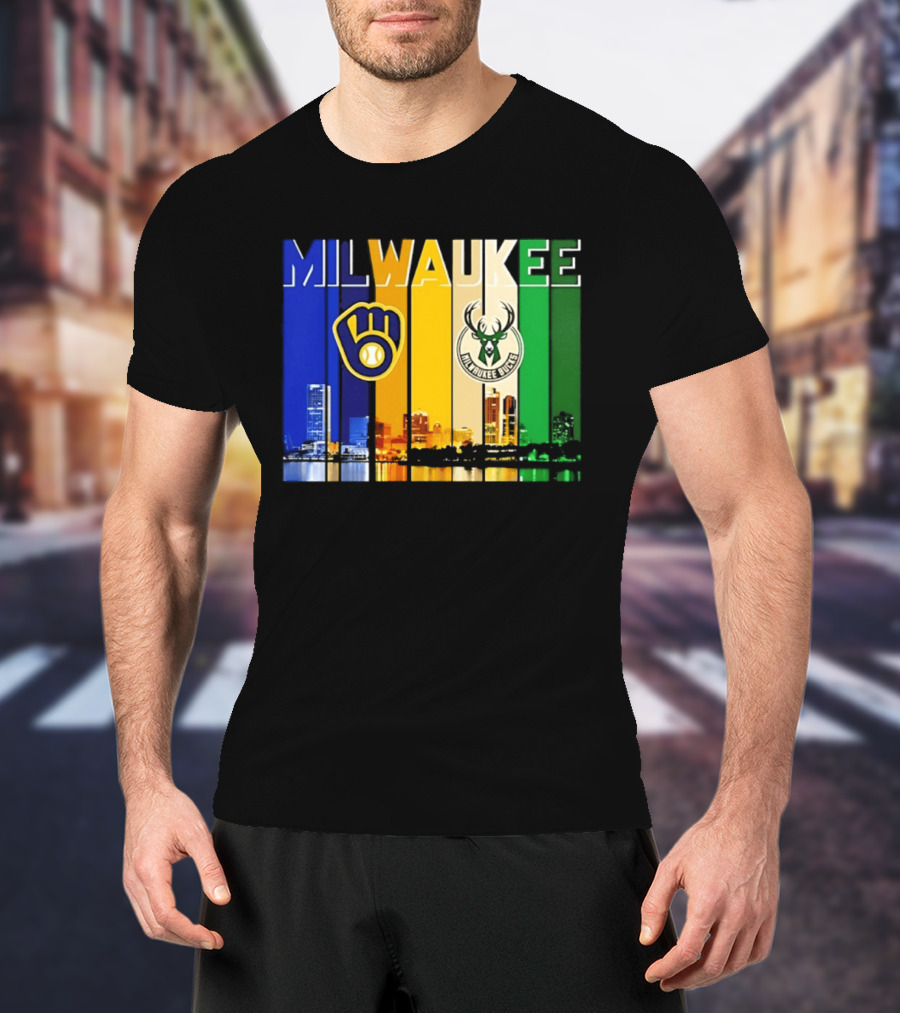 Milwaukee Brewers Bucks Skyline 2026 T-Shirt