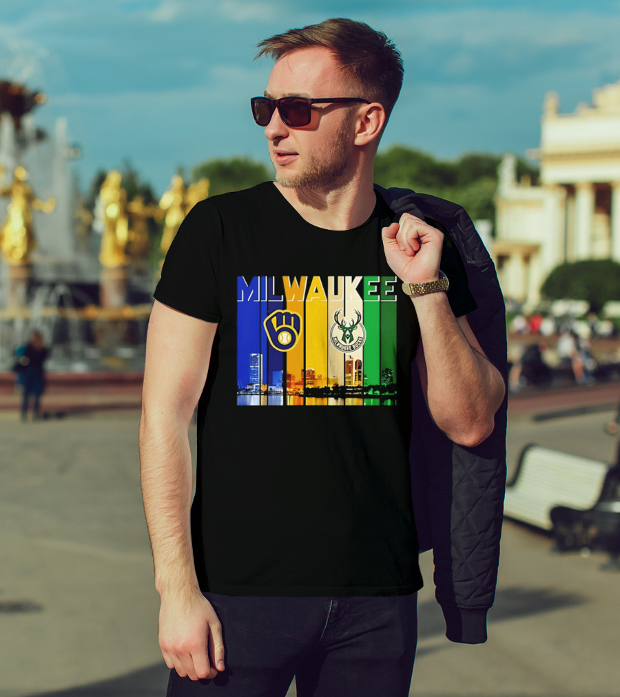 Milwaukee Brewers Bucks Skyline 2026 T-Shirt