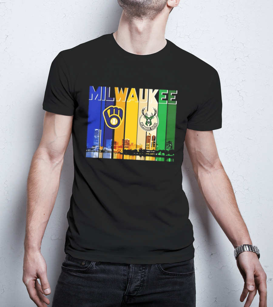 Milwaukee Brewers Bucks Skyline 2026 T-Shirt