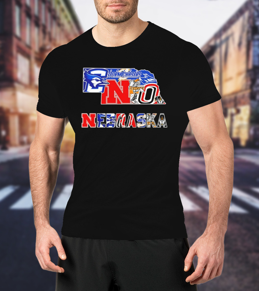 Nebraska Creighton Jays Stormchasers Lancers Huskers Sports Teams 2026 T-Shirt