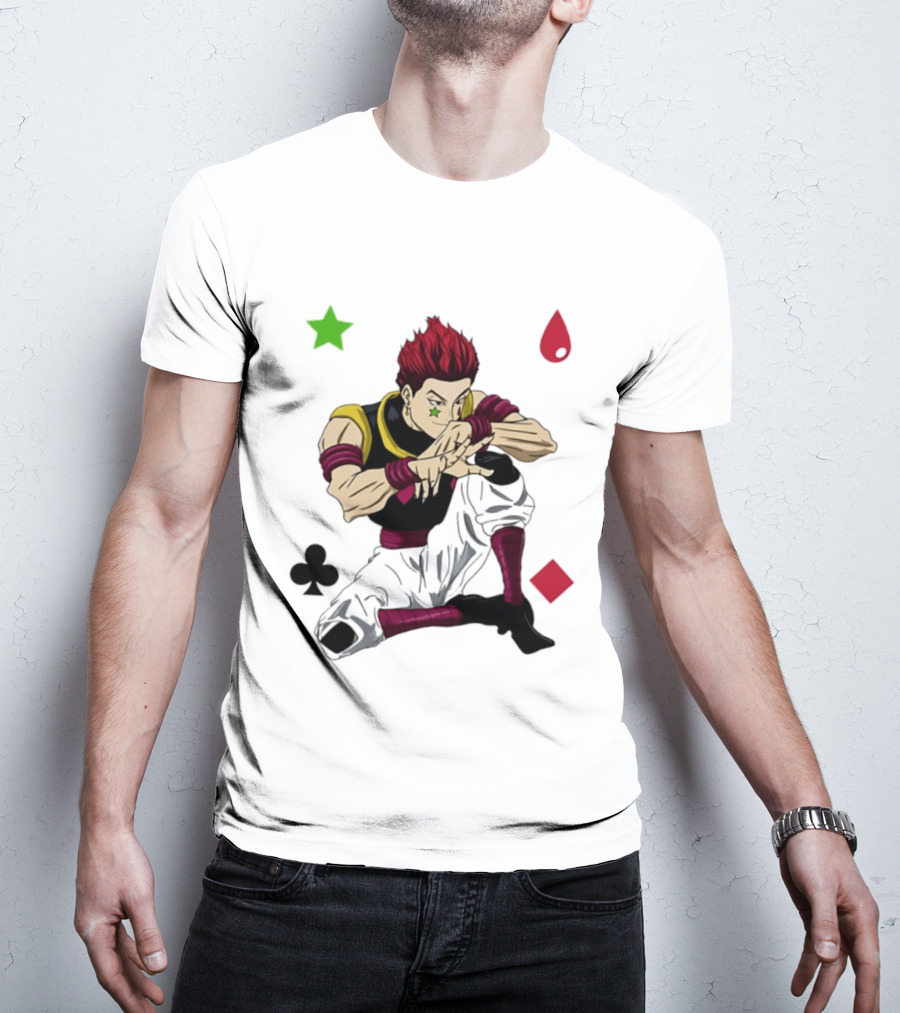 Hisoka Morow Playing Card Suit Symbols Hunter X Hunter T-Shirt