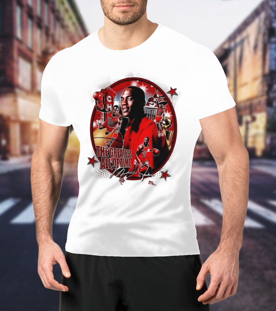 The Greatest Of All Time Michael Jordan Chicago Basketball Legend Trophy T-Shirt