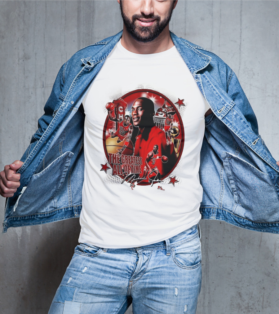 The Greatest Of All Time Michael Jordan Chicago Basketball Legend Trophy T-Shirt