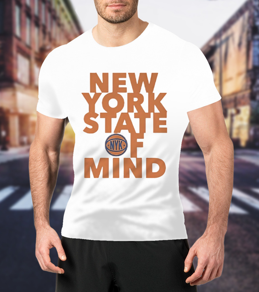 New York State Of Mind NYC Basketball T-Shirt