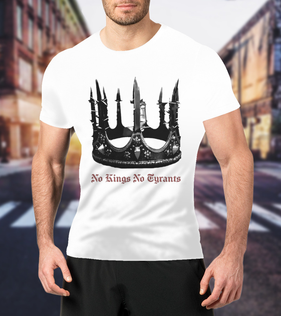No Kings No Tyrants Crown Spiked T-Shirt