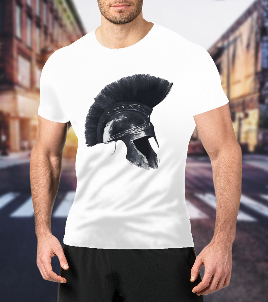 Travis Scott Odyssey Greek Soldier Helmet T-Shirt