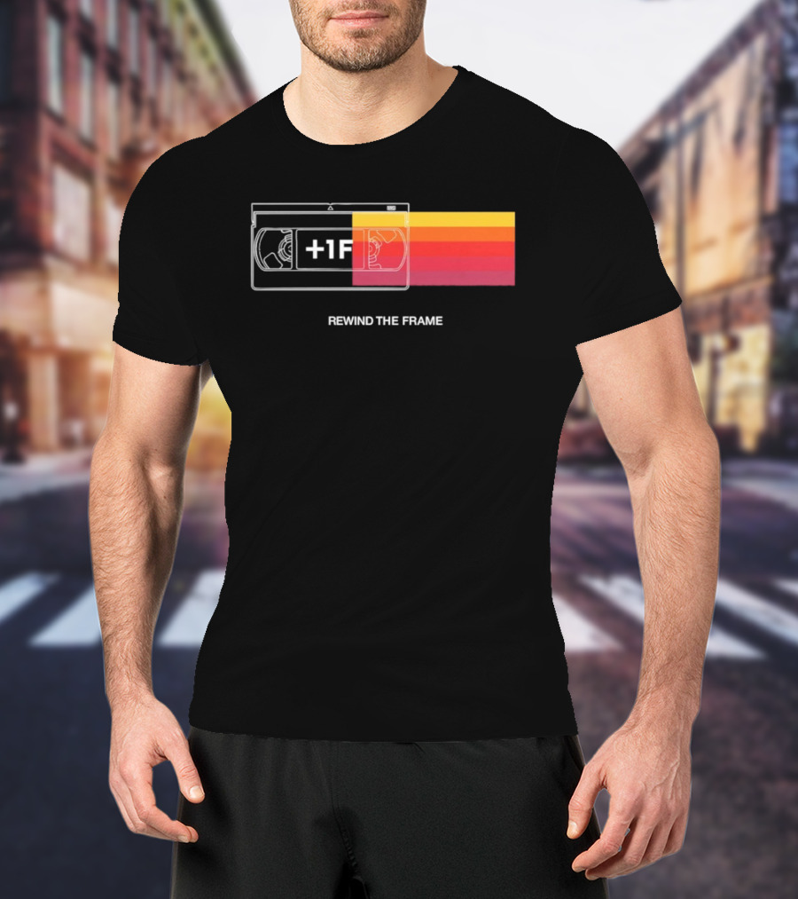 Rewind The Frame Retro VHS Tape 80s Aesthetic T-Shirt