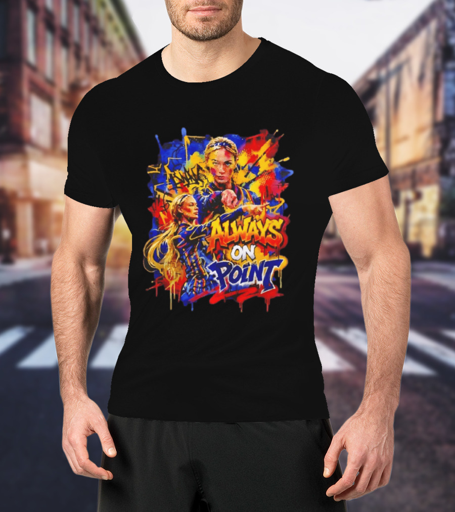 Sophie Cunningham Always On Point Indiana Fever Bold Graffiti T-Shirt