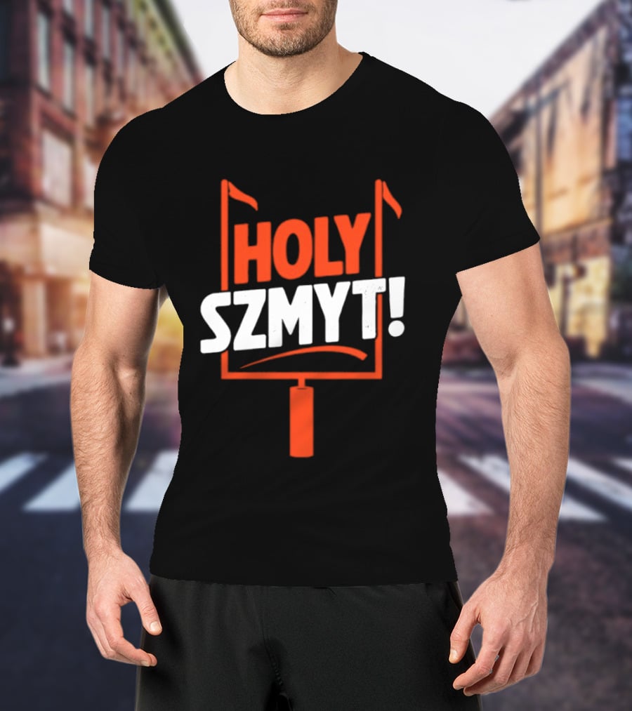 Andre Szmyt Holy Szmyt Cleveland Browns Football Uprights T-Shirt