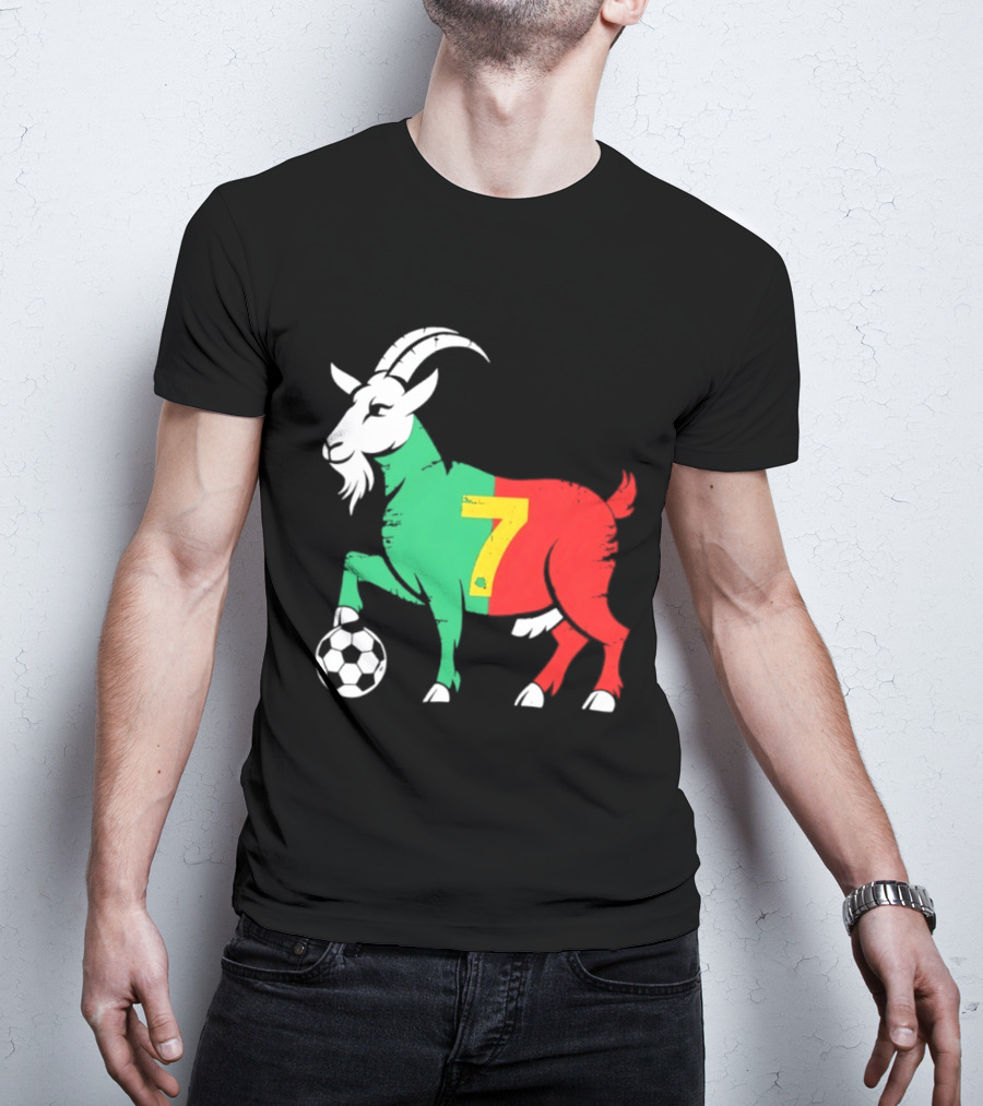 Cristiano Ronaldo GOAT 7 Portugal Soccer T-Shirt