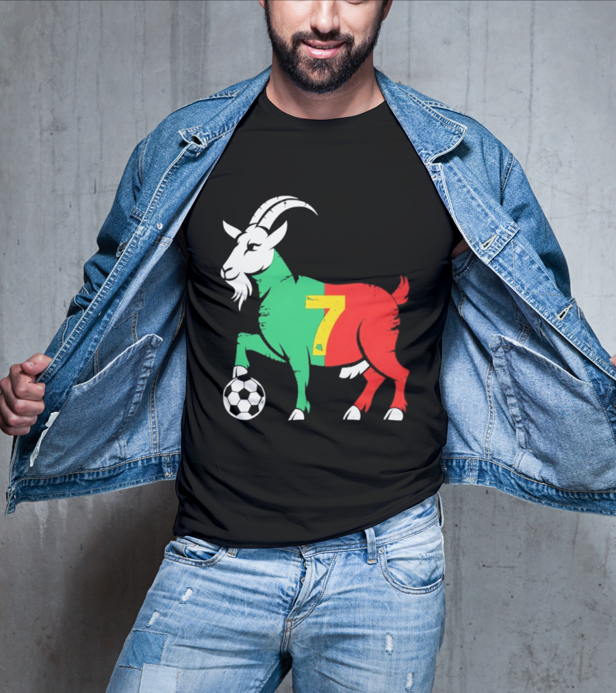 Cristiano Ronaldo GOAT 7 Portugal Soccer T-Shirt
