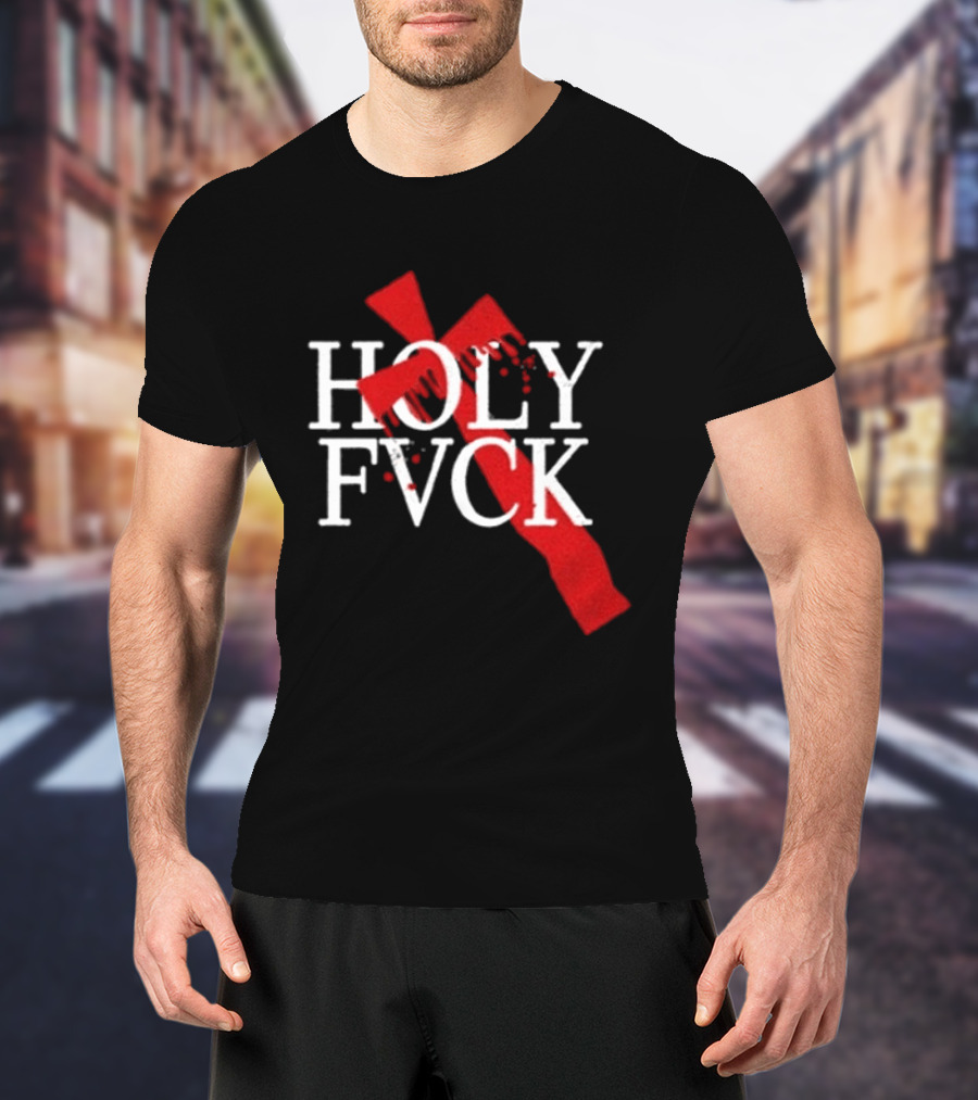 Demi Lovato Holy Fvck Bleeding Cross T-Shirt