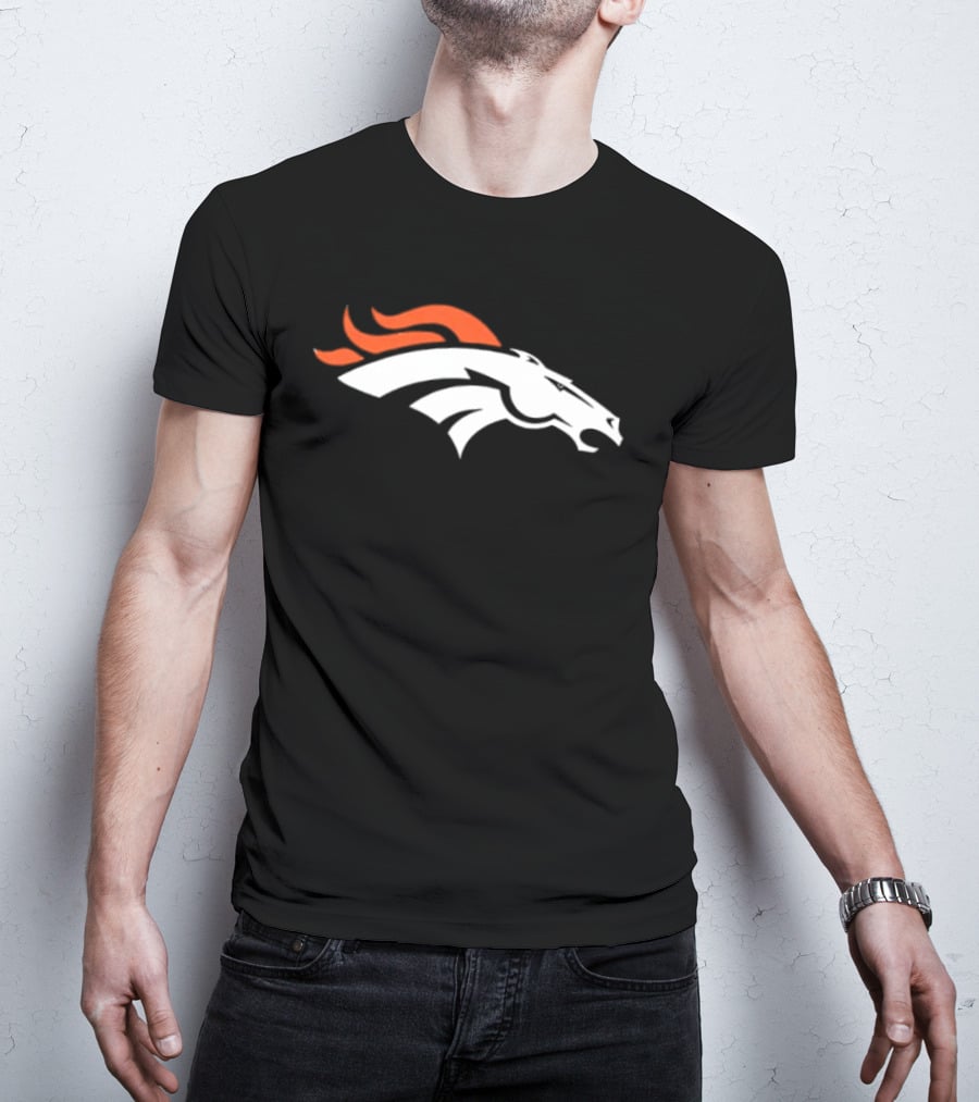 Denver Broncos Damn Right I Am A Broncos Now And Forever Signatures Two Sided T-Shirt