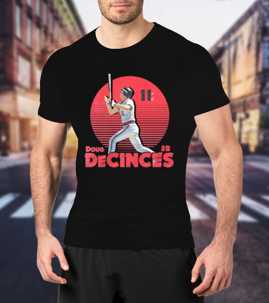 Doug DeCinces 11 California Angels Baseball Legend Player Number T-Shirt