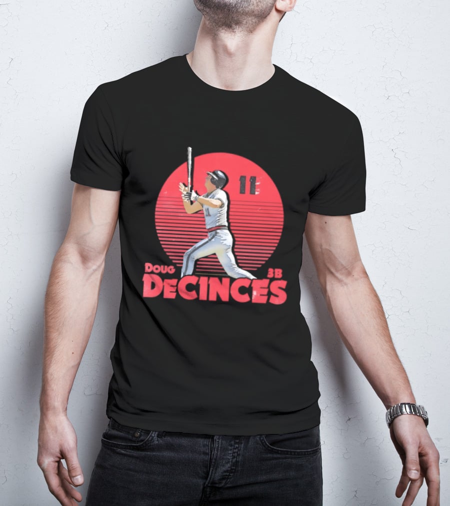 Doug DeCinces 11 California Angels Baseball Legend Player Number T-Shirt