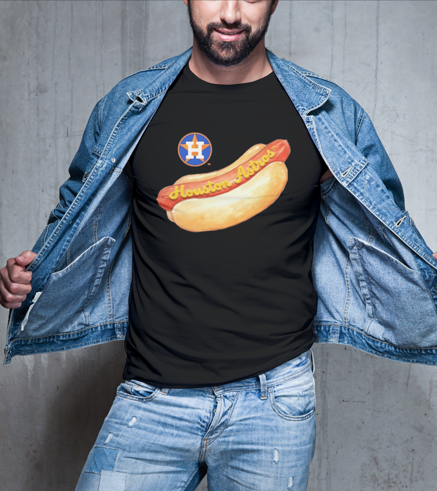 Houston Astros Hot Dog MLB 2026 Season Fan T-Shirt