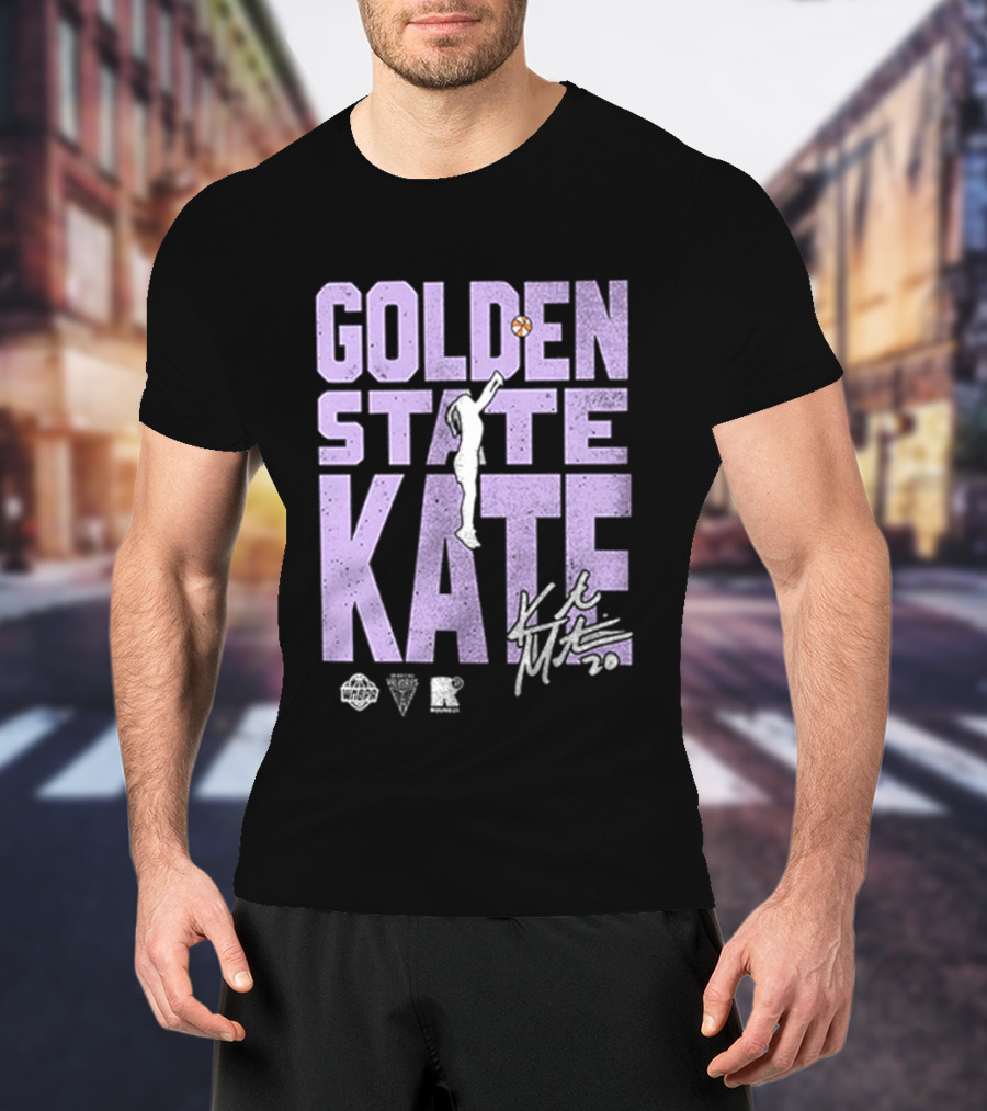 Golden State Kate Basketball Silhouette Player T-Shirt