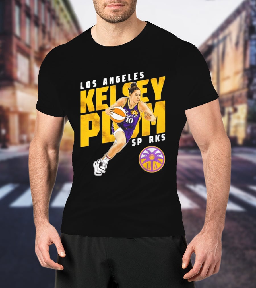 Los Angeles Kelsey Plum Sparks SP RKS 10 Basketball Player T-Shirt