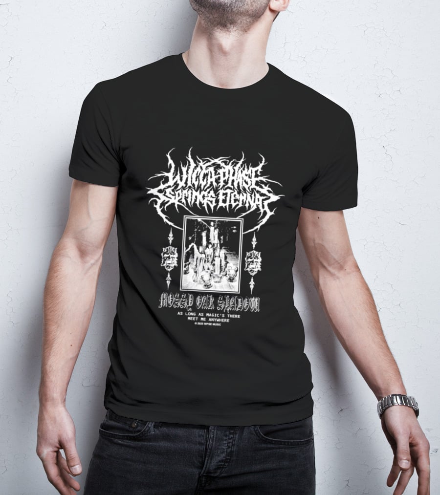 Wicca Phase Springs Eternal Mossy Oak Shadow Magic's There Meet Me Anywhere Altar T-Shirt