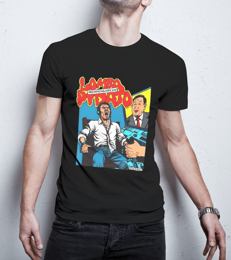 Lomba Pidato Mendengarkan Nobody Is Paying Us We All Hate Government For Free 2 Sided Comic T-Shirt
