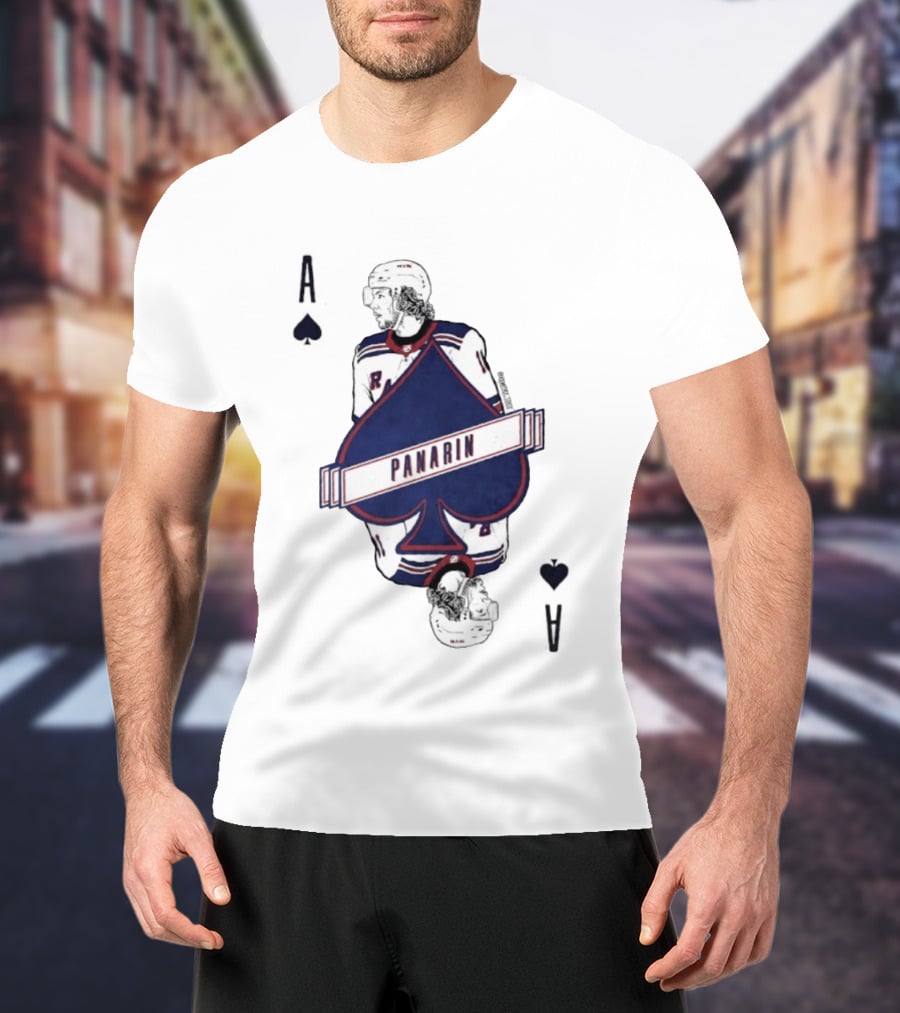 Panarin New York Rangers Playing Card Ace Spades T-Shirt