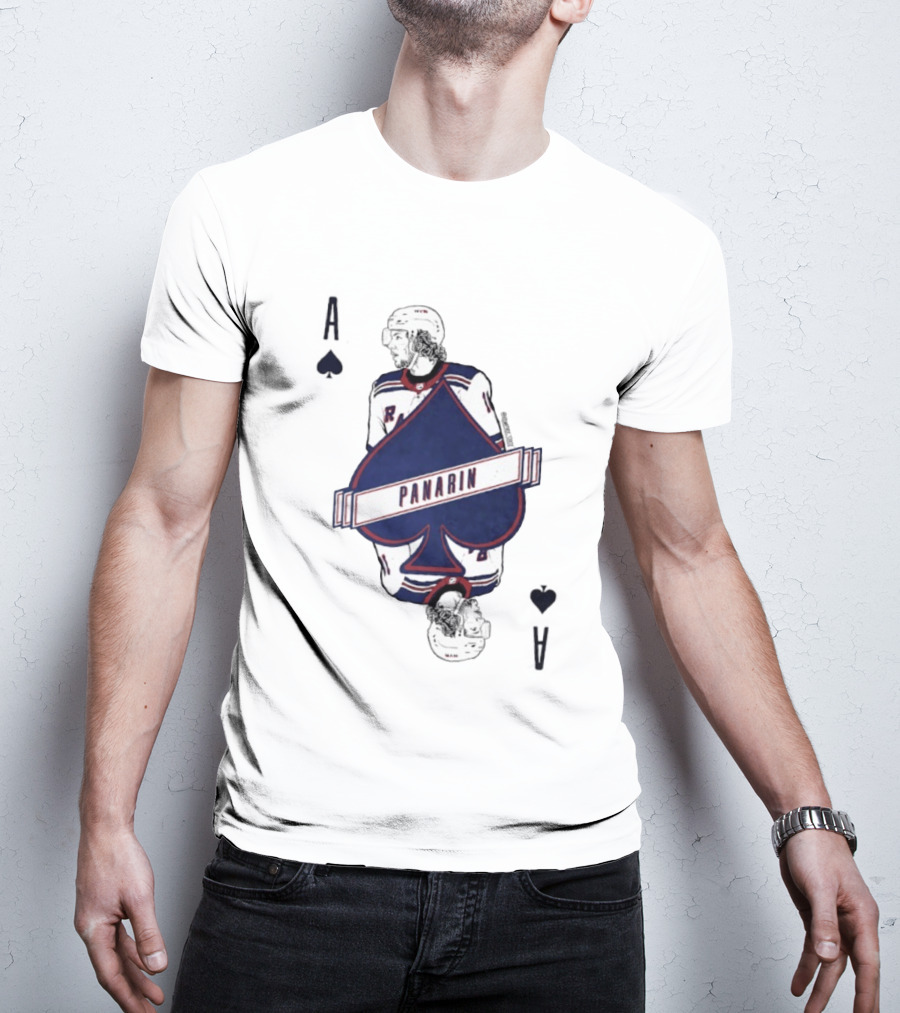 Panarin New York Rangers Playing Card Ace Spades T-Shirt