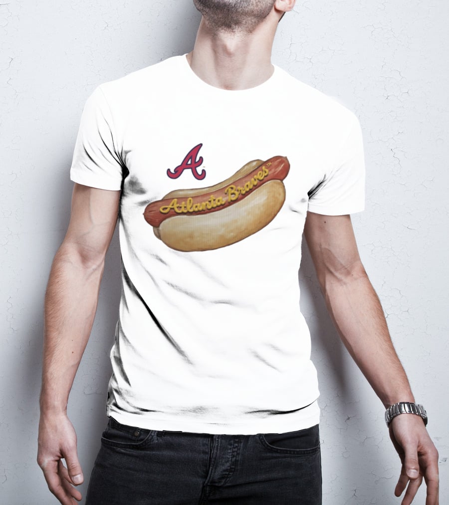 Atlanta Braves Hot Dog A Logo MLB 2026 Season T-Shirt