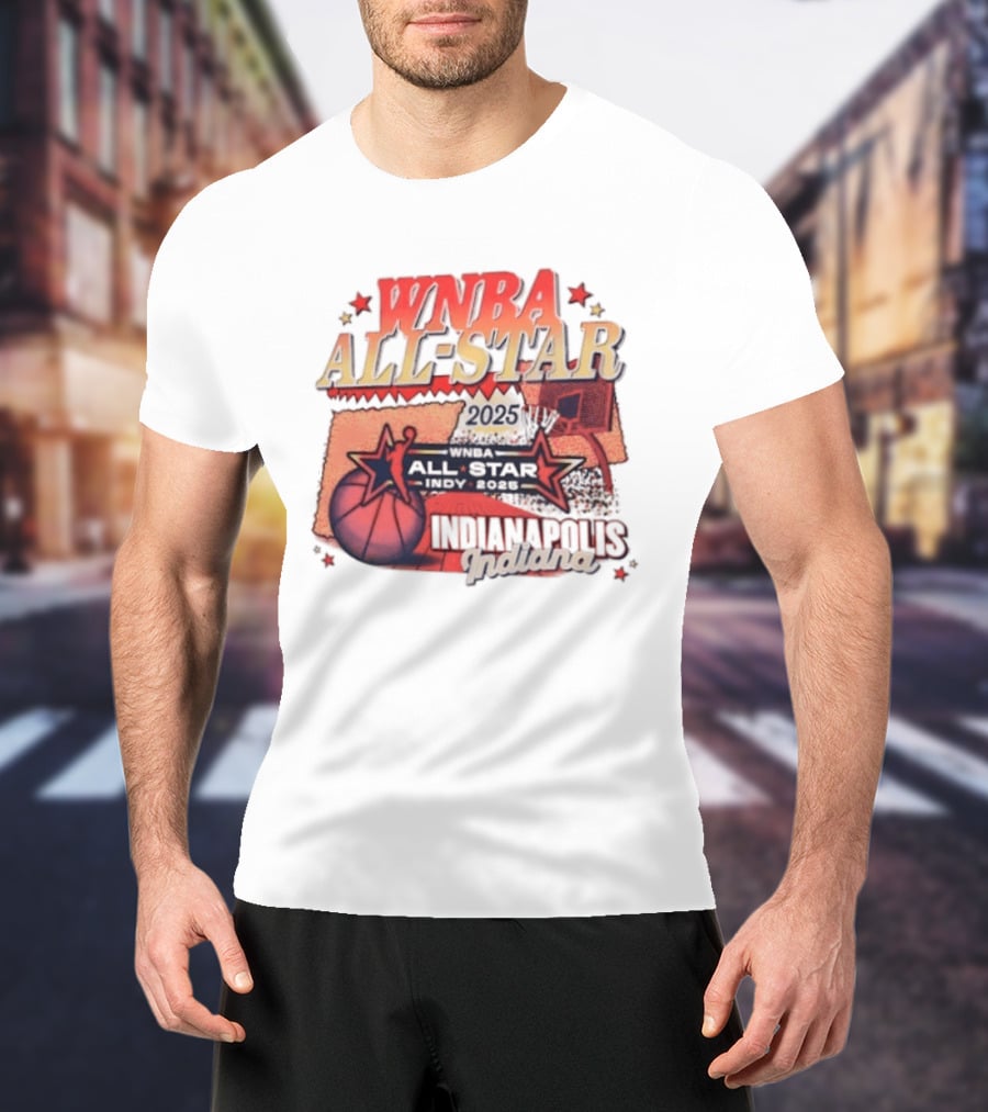WNBA All Star 2025 Indianapolis Indy Basketball Game Indiana Fever T-Shirt