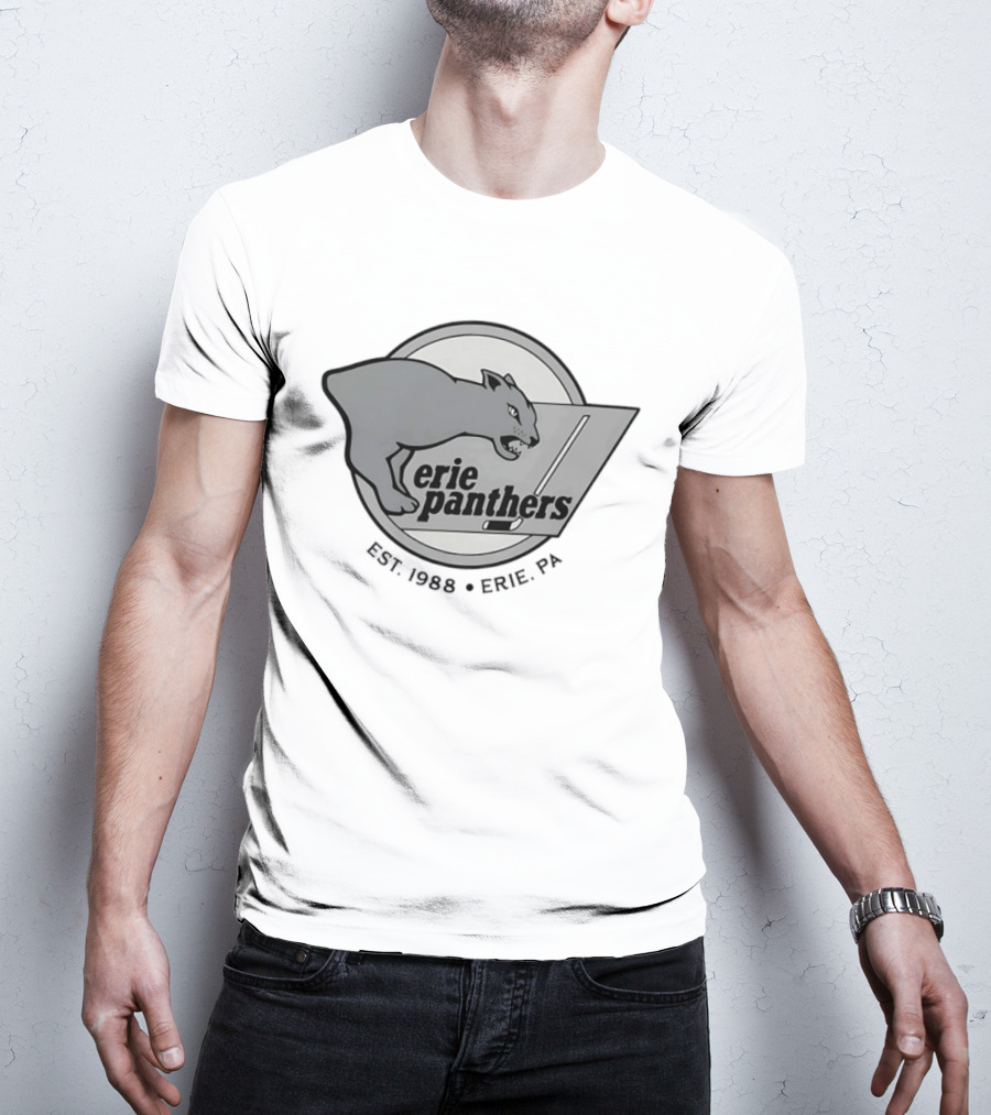Erie Panthers Hockey Est. 1988 Erie PA Retro Team T-Shirt