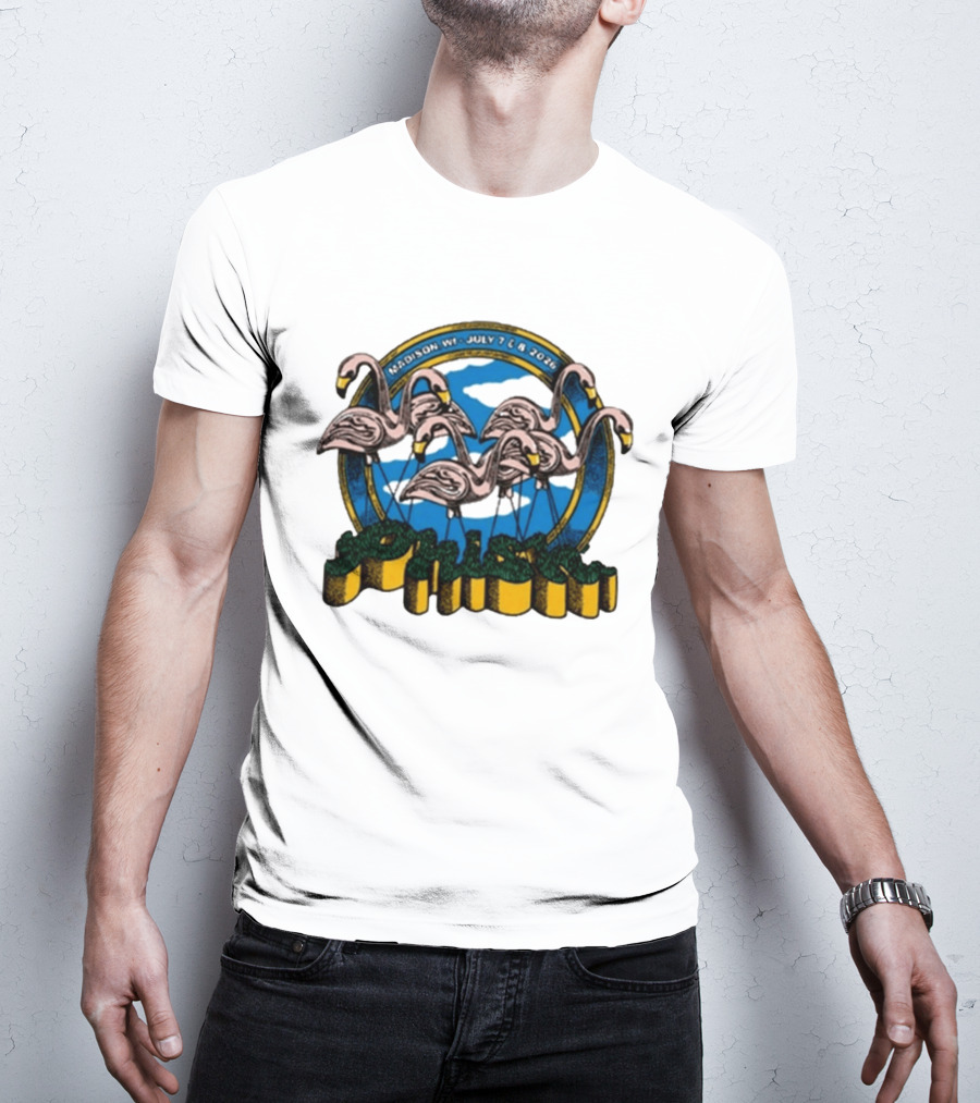 Phish Madison Wisconsin 2026 At Kohl Center July 7 And 8 Flamingo T-Shirt