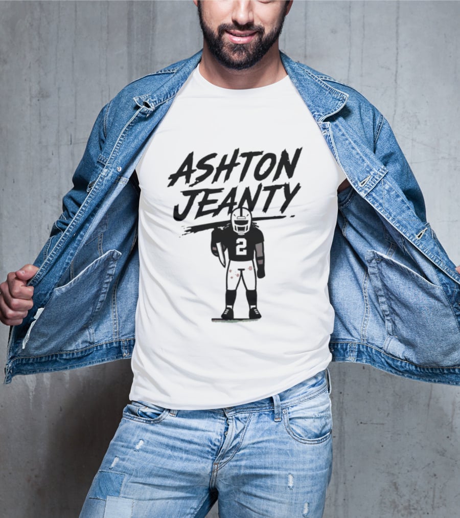 Raiders Ashton Jeanty Number 2 Horror Halloween Football T-Shirt