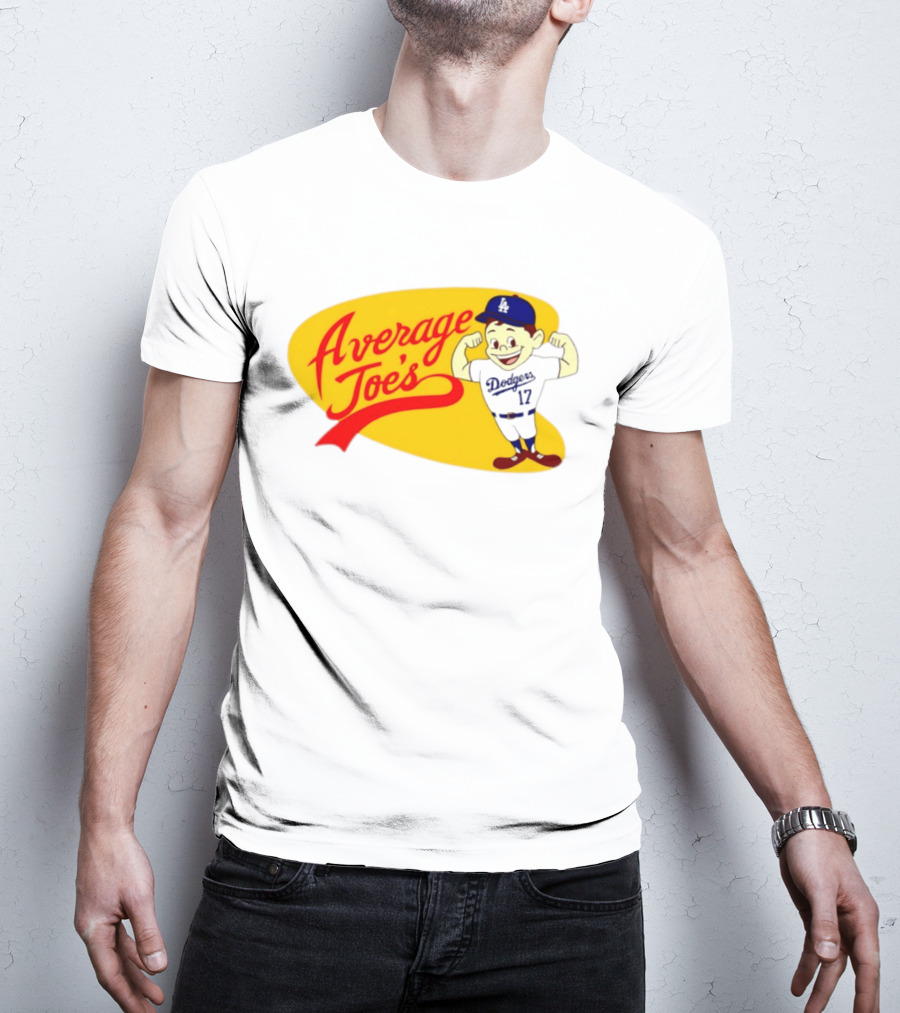Average Joe's Dodgers No 17 LA Cartoon T-Shirt