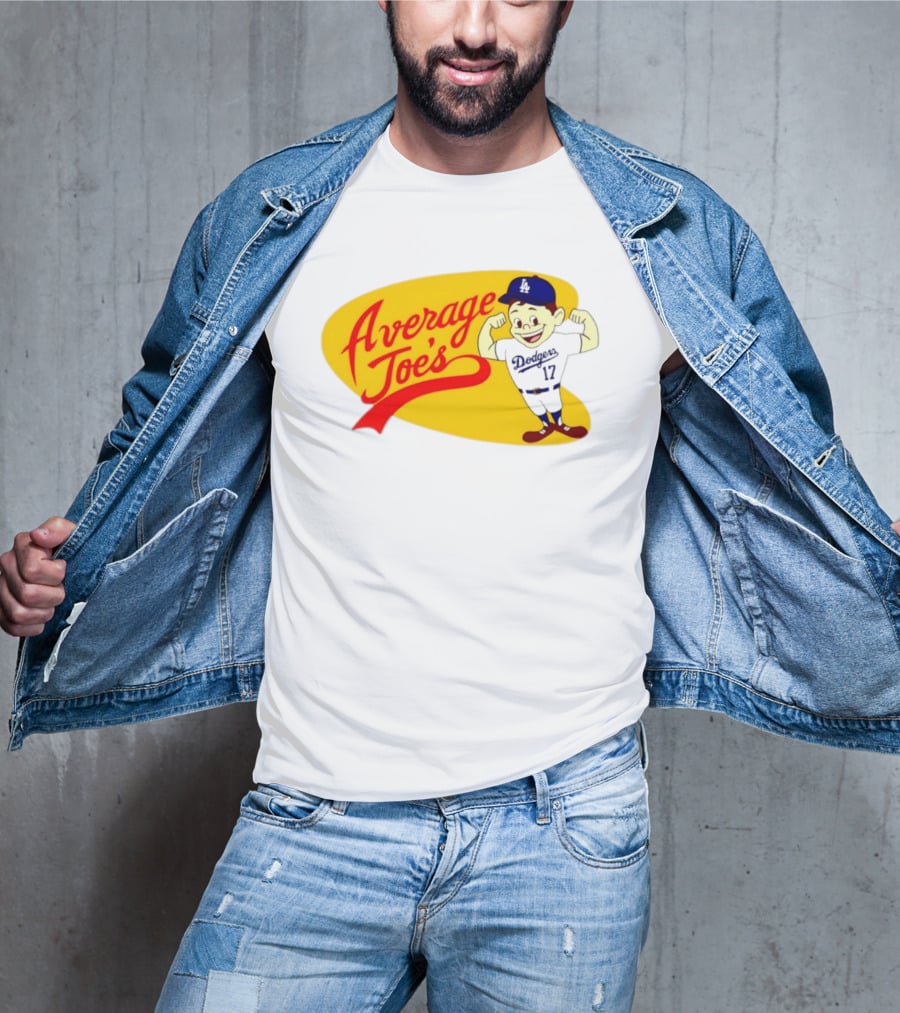 Average Joe's Dodgers No 17 LA Cartoon T-Shirt