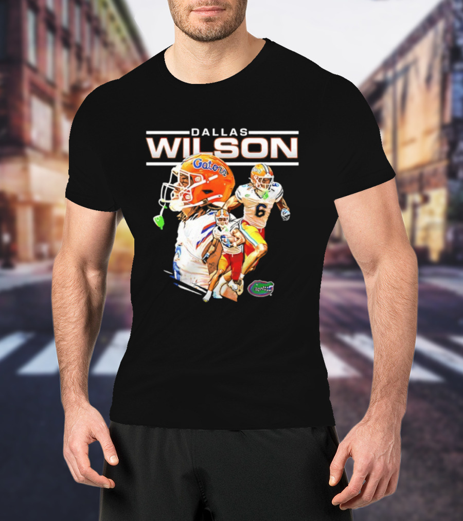 Dallas Wilson 6 Gators University Of Florida Football Player NCAA T-Shirt
