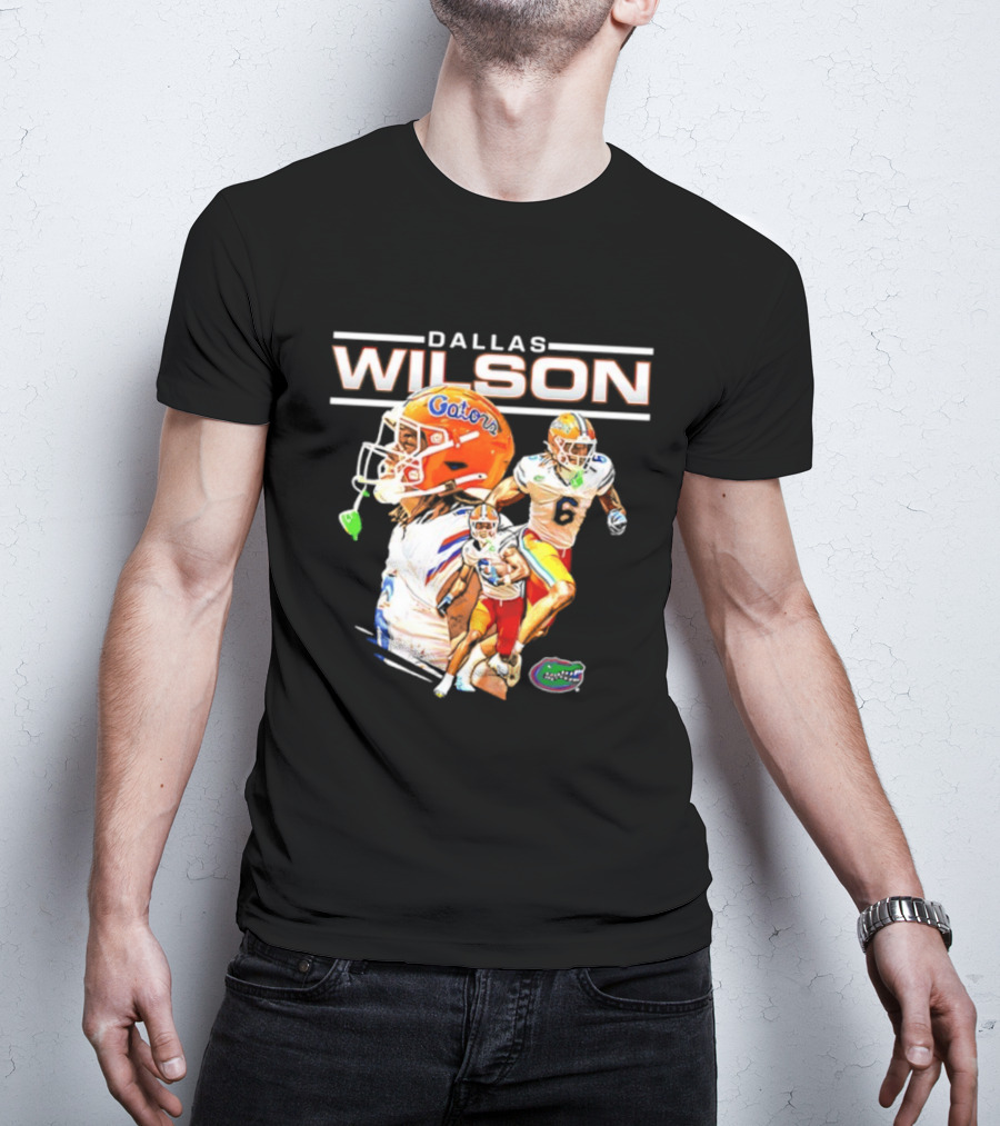 Dallas Wilson 6 Gators University Of Florida Football Player NCAA T-Shirt