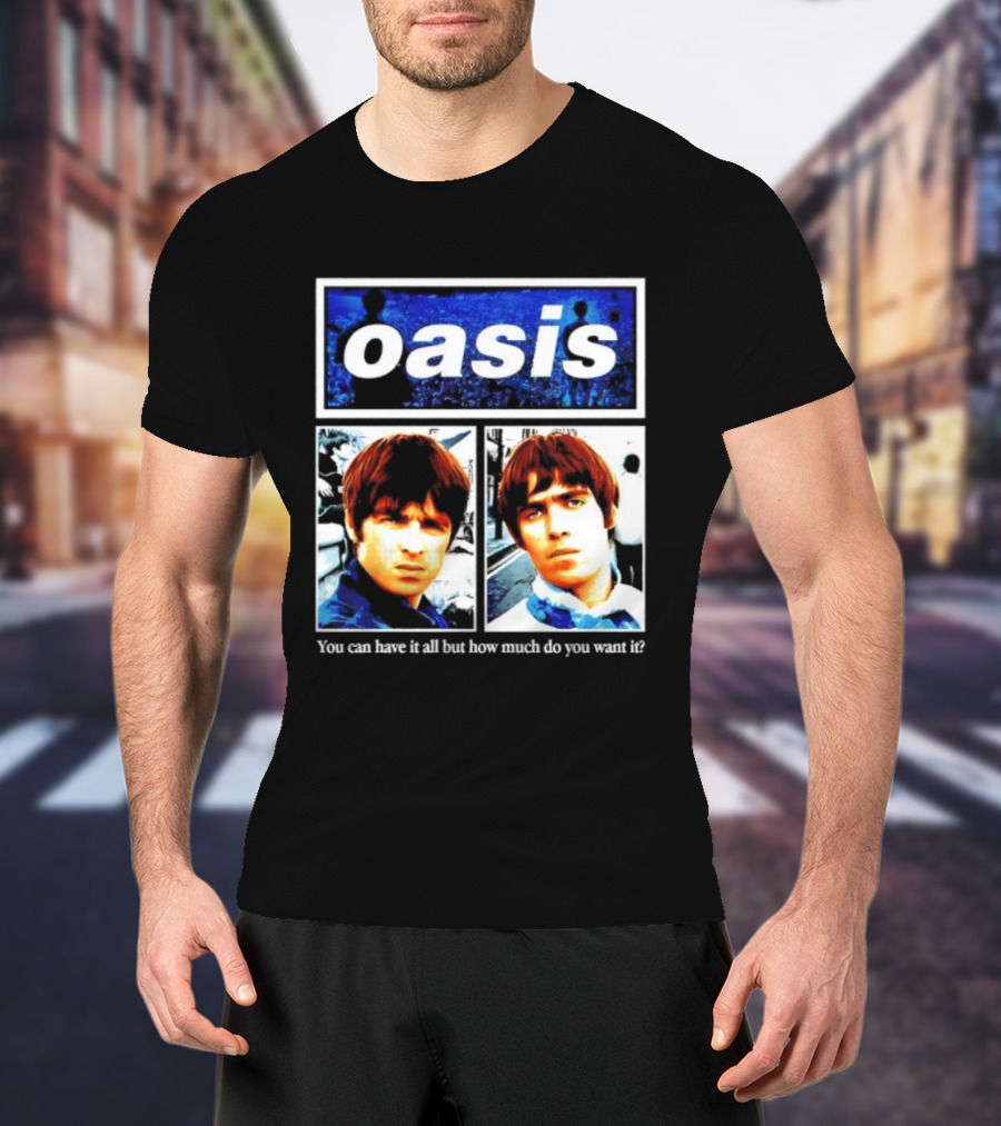 Oasis You Can Have It All But How Much Do You Want It Music Band T-Shirt