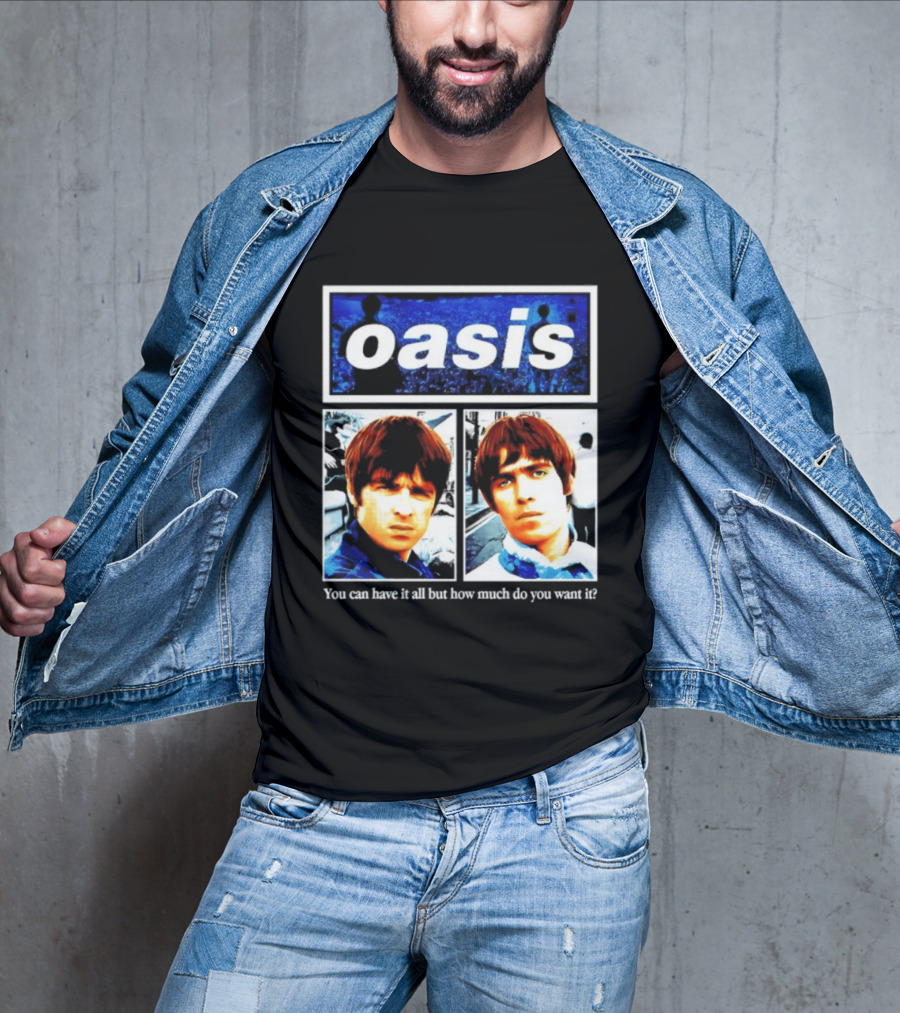 Oasis You Can Have It All But How Much Do You Want It Music Band T-Shirt