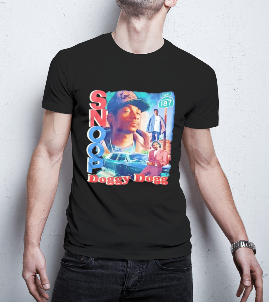 Snoop Doggy Dogg East California 187 Vintage Style Urban Fashion T-Shirt